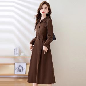 Váy Đầm Liền Thân Nữ Wotdyi Dài Tay